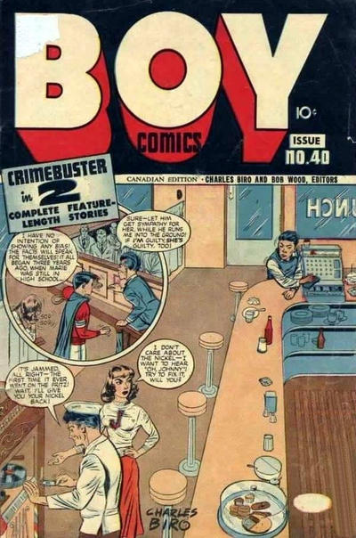 Cover for Boy Comics [Boy Illustories] (Superior, 1948 series) #40