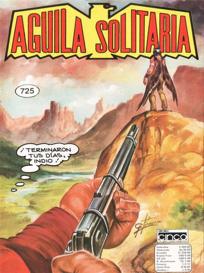 Cover for Aguila Solitaria (Editora Cinco, 1976 series) #725
