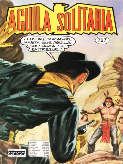 Cover for Aguila Solitaria (Editora Cinco, 1976 series) #727