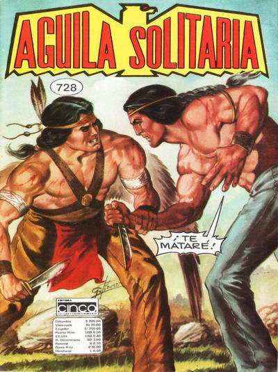 Cover for Aguila Solitaria (Editora Cinco, 1976 series) #728