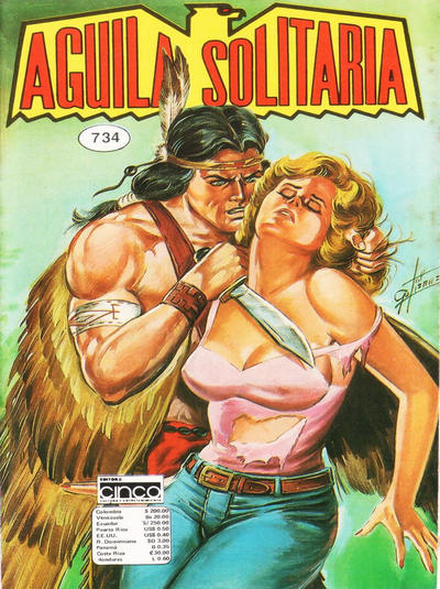 Cover for Aguila Solitaria (Editora Cinco, 1976 series) #734