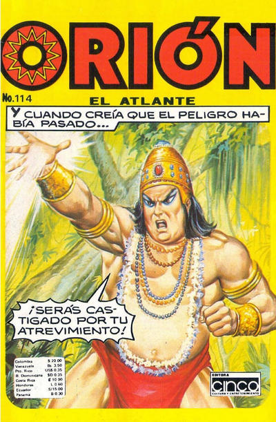 Cover for Orion, El Atlante (Editora Cinco, 1982 series) #114