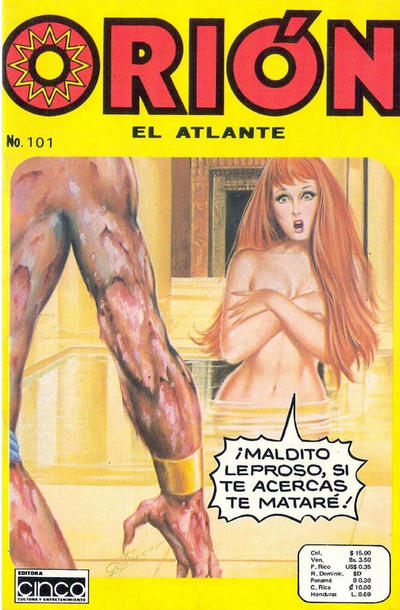 Cover for Orion, El Atlante (Editora Cinco, 1982 series) #101