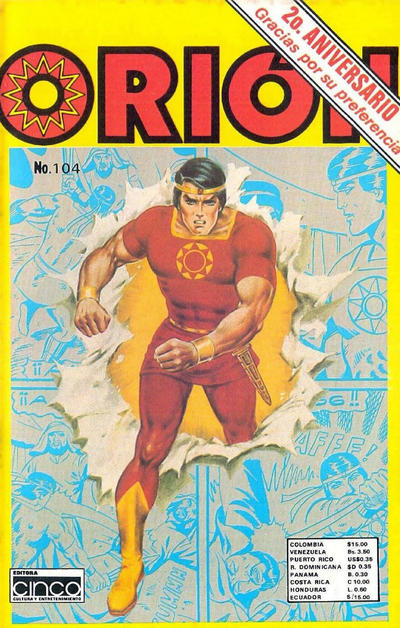 Cover for Orion, El Atlante (Editora Cinco, 1982 series) #104