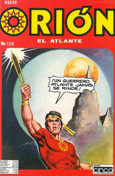 Cover for Orion, El Atlante (Editora Cinco, 1982 series) #129