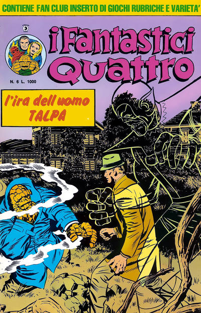 Cover for I Fantastici Quattro (Editoriale Corno, 1983 series) #6