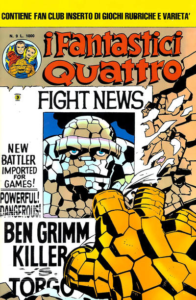 Cover for I Fantastici Quattro (Editoriale Corno, 1983 series) #9