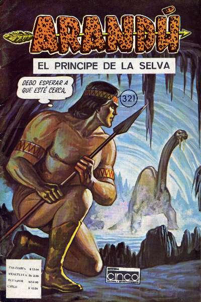 Cover for Arandú, El Príncipe de la Selva (Editora Cinco, 1977 series) #321