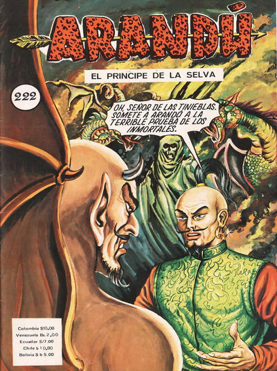 Cover for Arandú, El Príncipe de la Selva (Editora Cinco, 1977 series) #222