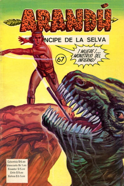 Cover for Arandú, El Príncipe de la Selva (Editora Cinco, 1977 series) #67