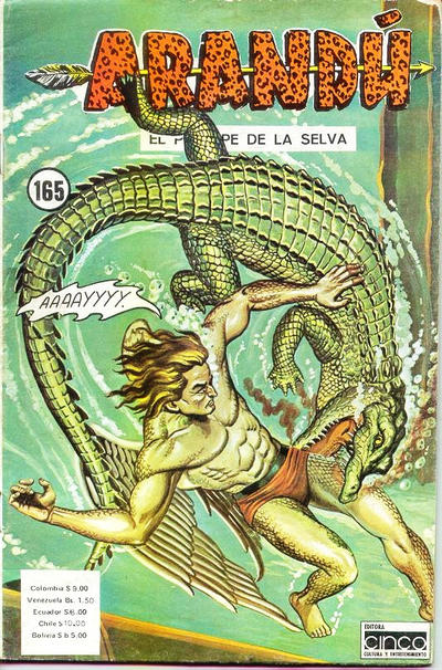 Cover for Arandú, El Príncipe de la Selva (Editora Cinco, 1977 series) #165