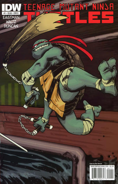 Cover for Teenage Mutant Ninja Turtles (IDW, 2011 series) #1 [Cover C - Dan Duncan Connecting Variant]