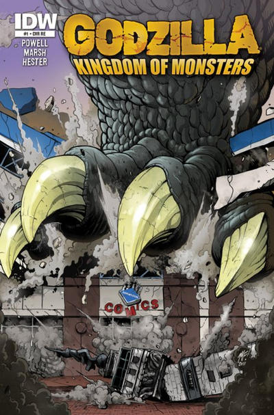 Cover for Godzilla: Kingdom of Monsters (IDW, 2011 series) #1 [Second Printing:  Downtown Comics Cover]