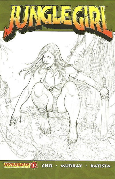 Cover for Jungle Girl (Dynamite Entertainment, 2007 series) #0 [Cho Sketch Incentive]