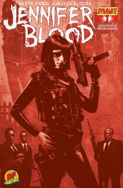 Cover for Jennifer Blood (Dynamite Entertainment, 2011 series) #1 [Blood Red Dynamic Forces Exclusive]
