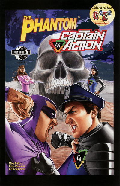Cover for The Phantom - Captain Action (Moonstone, 2010 series) #1 [Cover B C2E2]