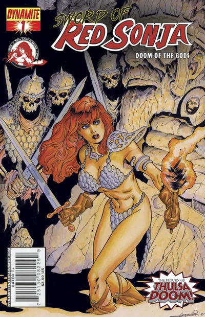 Cover for Sword of Red Sonja: Doom of the Gods (Dynamite Entertainment, 2007 series) #1 [Cover B]