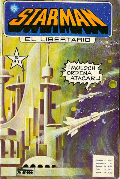 Cover for Starman El Libertario (Editora Cinco, 1970 ? series) #37