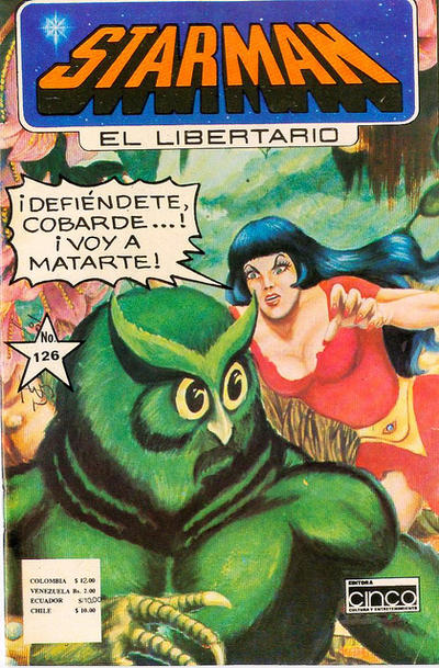Cover for Starman El Libertario (Editora Cinco, 1970 ? series) #126