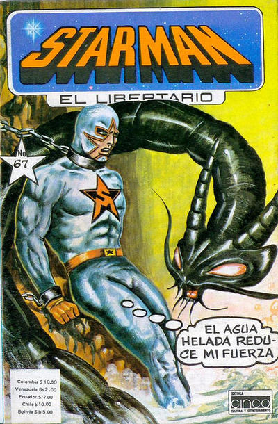 Cover for Starman El Libertario (Editora Cinco, 1970 ? series) #67
