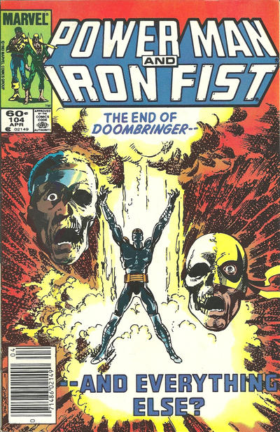 Cover for Power Man and Iron Fist (Marvel, 1981 series) #104 [Newsstand]