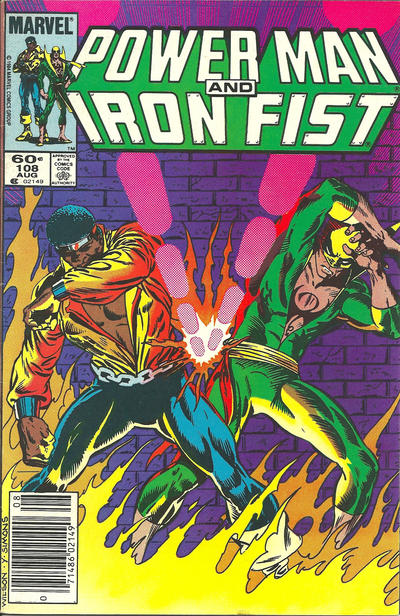 Cover for Power Man and Iron Fist (Marvel, 1981 series) #108 [Newsstand]