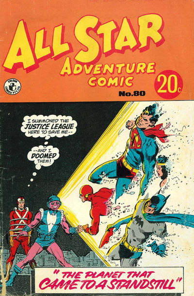 Cover for All Star Adventure Comic (K. G. Murray, 1959 series) #80