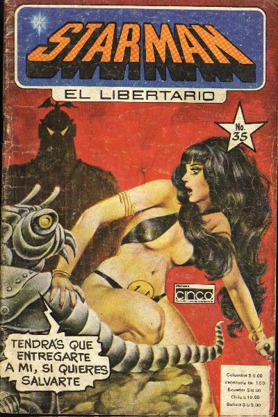 Cover for Starman El Libertario (Editora Cinco, 1970 ? series) #35