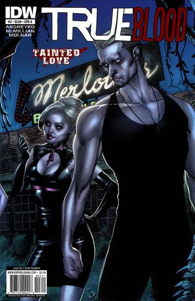 Cover for True Blood: Tainted Love (IDW, 2011 series) #3 [Cover A]