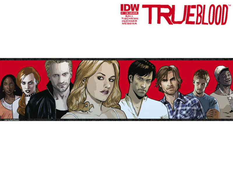 Cover for True Blood (IDW, 2010 series) #1 [Con Exclusive - White]