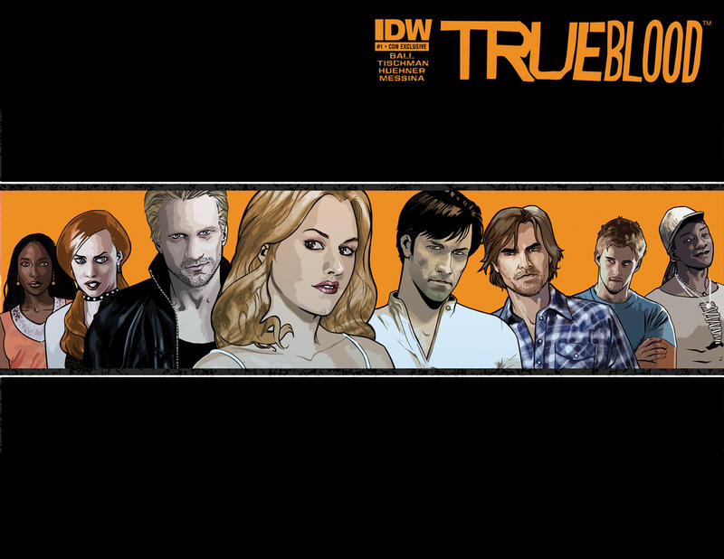 Cover for True Blood (IDW, 2010 series) #1 [Con Exclusive- Black]