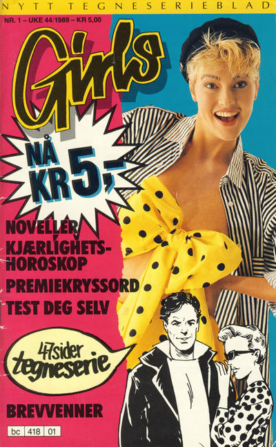Cover for Girls (Hjemmet / Egmont, 1989 series) #1/1989