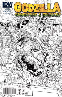 Cover Thumbnail for Godzilla: Gangsters and Goliaths (IDW, 2011 series) #4 [Retailer Incentive Cover (1 in 10)]