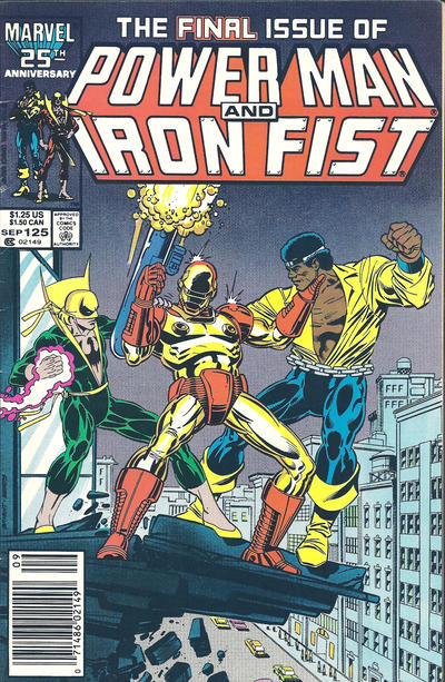 Cover for Power Man and Iron Fist (Marvel, 1981 series) #125 [Newsstand]