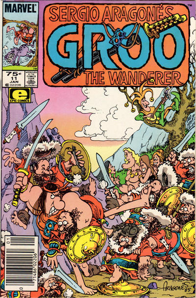 Cover for Sergio Aragonés Groo the Wanderer (Marvel, 1985 series) #11 [Newsstand]