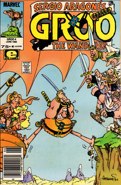 Cover for Sergio Aragonés Groo the Wanderer (Marvel, 1985 series) #4 [Newsstand]