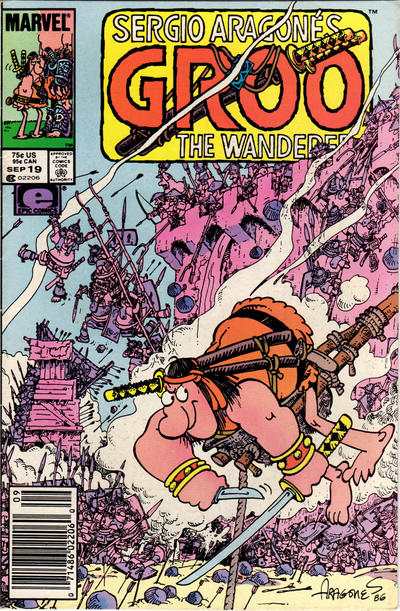 Cover for Sergio Aragonés Groo the Wanderer (Marvel, 1985 series) #19 [Newsstand]