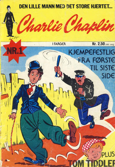 Cover for Charlie Chaplin (Illustrerte Klassikere / Williams Forlag, 1973 series) #1/1973