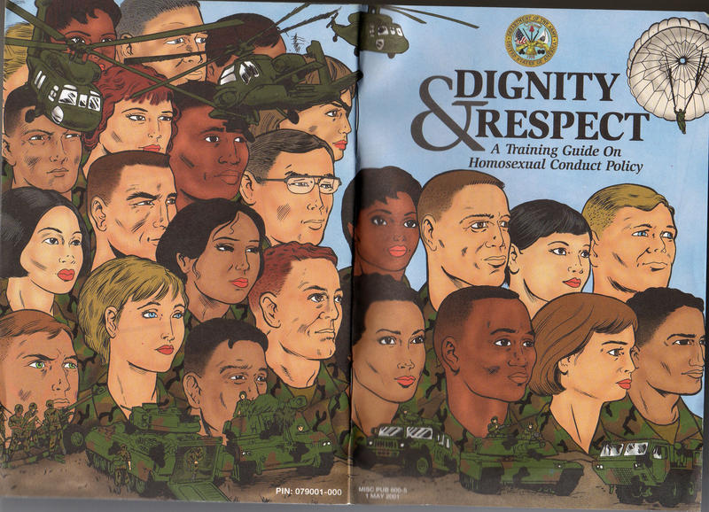 Cover for Dignity & Respect: A Training Guide on Homosexual Conduct Policy (Department of the Army, 2001 series) 