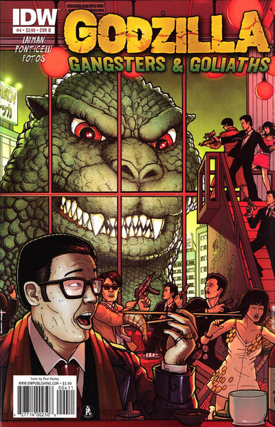 Cover for Godzilla: Gangsters and Goliaths (IDW, 2011 series) #4 [Cover B]