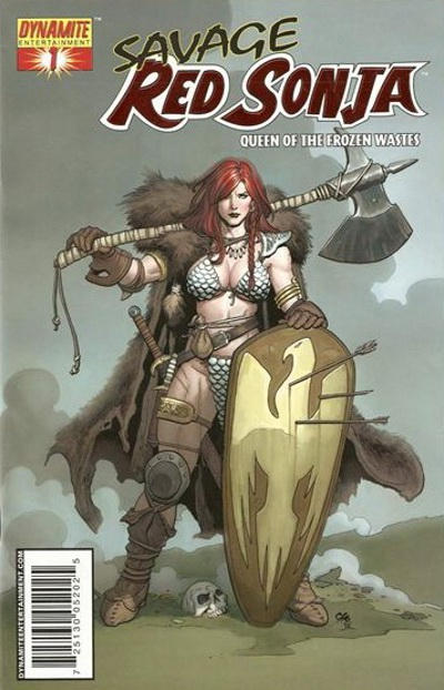 Cover for Savage Red Sonja: Queen of the Frozen Wastes (Dynamite Entertainment, 2006 series) #1 [Red Foil]
