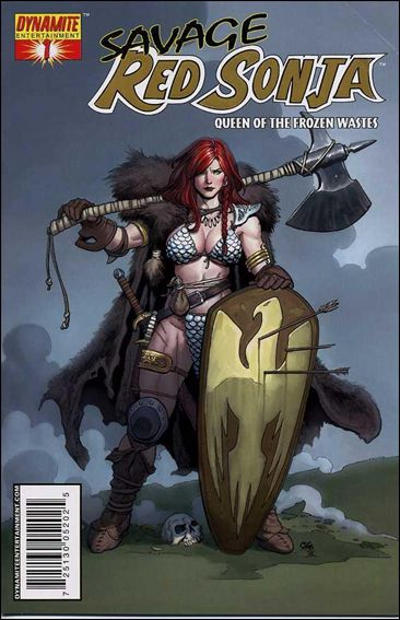 Cover for Savage Red Sonja: Queen of the Frozen Wastes (Dynamite Entertainment, 2006 series) #1 [Gold Foil]