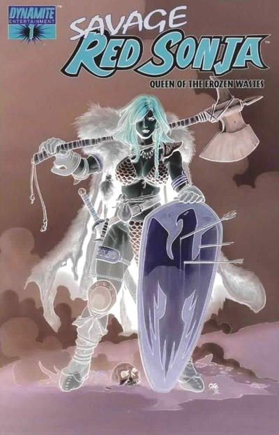 Cover for Savage Red Sonja: Queen of the Frozen Wastes (Dynamite Entertainment, 2006 series) #1 [Negative Art RI]