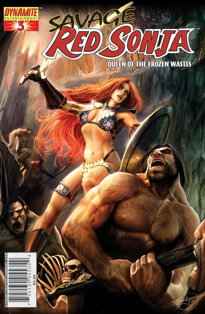 Cover for Savage Red Sonja: Queen of the Frozen Wastes (Dynamite Entertainment, 2006 series) #3 [Cover B - Stjepan Sejic]
