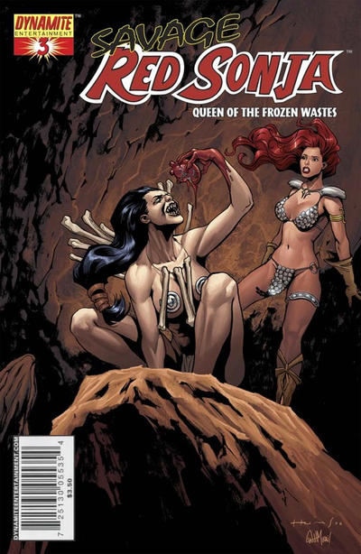 Cover for Savage Red Sonja: Queen of the Frozen Wastes (Dynamite Entertainment, 2006 series) #3 [Cover C - Homs]
