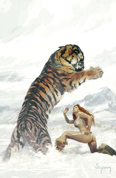 Cover for Savage Tales (Dynamite Entertainment, 2007 series) #2 [Incentive I - Virgin Art]