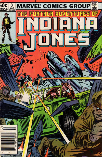 Cover for The Further Adventures of Indiana Jones (Marvel, 1983 series) #3 [Newsstand]
