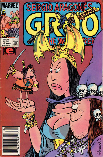 Cover for Sergio Aragonés Groo the Wanderer (Marvel, 1985 series) #26 [Newsstand]