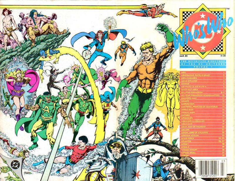 Cover for Who's Who: The Definitive Directory of the DC Universe (DC, 1985 series) #1 [Newsstand]