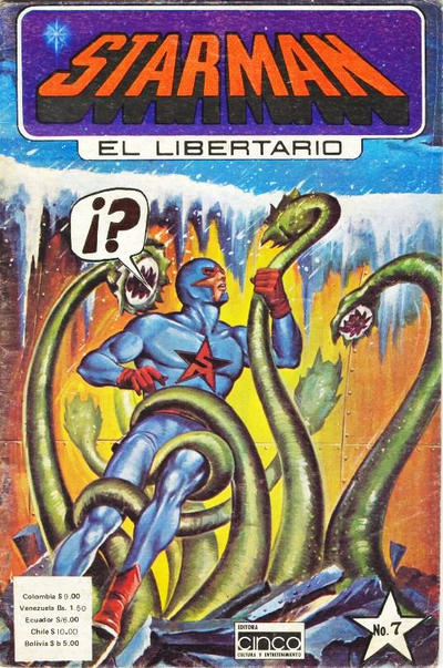 Cover for Starman El Libertario (Editora Cinco, 1970 ? series) #7
